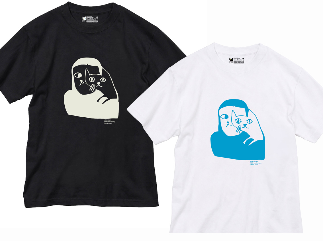 Tシャツ ・ NEKONIWA Ed. ・ 白/黒